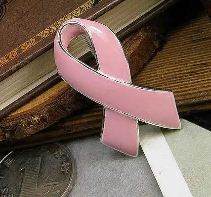 pubblicità pubblico la consapevolezza del cancro al seno rosa spilla pin nastro