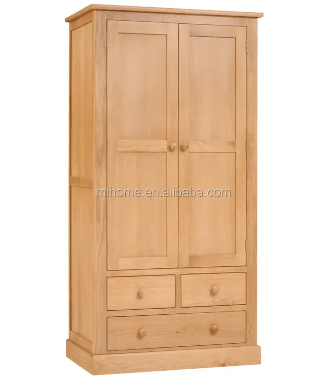 Armario de diseño moderno con cabniet, estructura de armario de madera, panel de MDF, dormitorio de madera maciza de roble