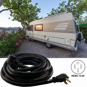 สายต่อขยาย RV 50แอมป์,สายไฟ NEMA 14 50สำหรับงานหนัก25ฟุตสำหรับ RV