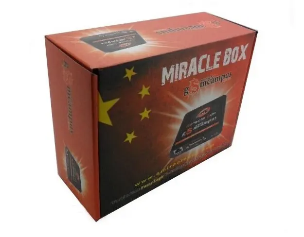 Caixa de miracle com porta-chaves miracle, caixa de desbloqueio para celular mobil