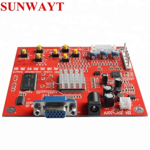 Sıcak satış yüksek çözünürlüklü kırmızı CGA VGA CVBS Arcade oyun Video dönüştürücü kurulu CRT LCD PDP monitöre - Product Image 4