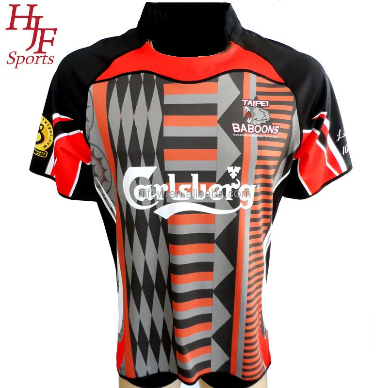 Commercio all'ingrosso di alta qualità rugby league jersey professionale sublimazione personalizzata rugby league jersey