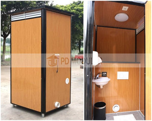 2019 New Design Mobile Plastic Outdoor Green Colored <strong>Toilets</strong> for Sale Prefab Steel Bathroom