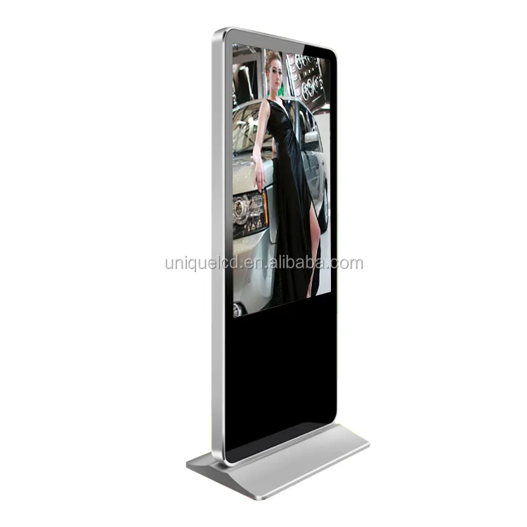 43" Free standing vertical FHD 1080P lcd advertising display screen