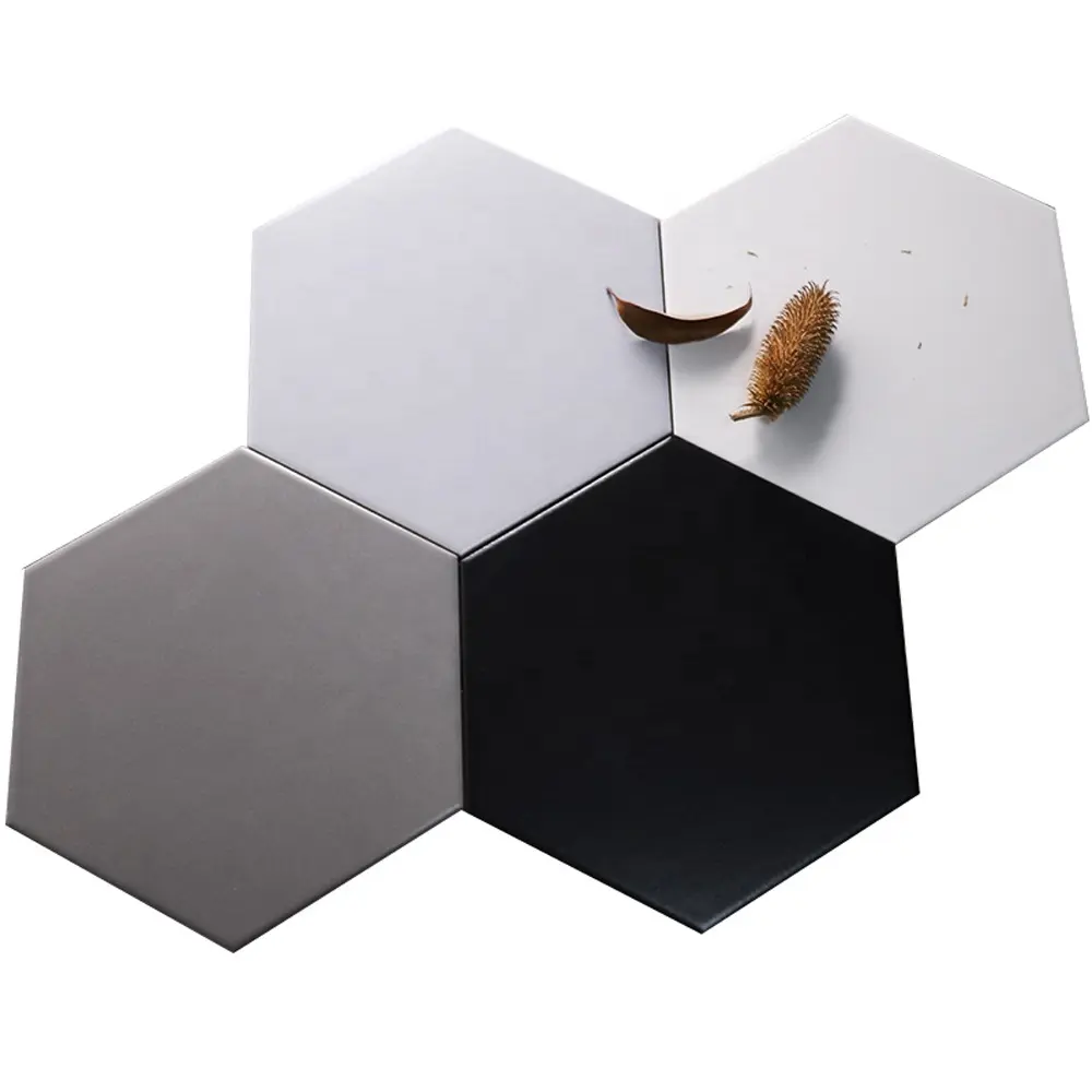 Baldosas hexagonales de cerámica para pared, baño, cocina, novedad