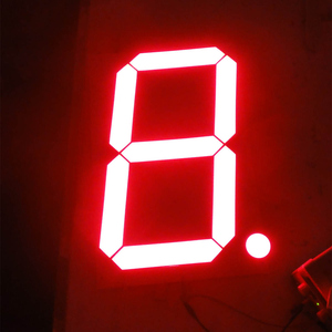 CC CA große 20 zoll 7 segment LED display 1 digit ultra rot hohe helligkeit für zeit uhr - Product Image 1