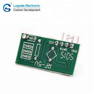 Receptor 433,92 MHz Rf transmisor de aprendizaje de código 433 Mhz módulo inalámbrico