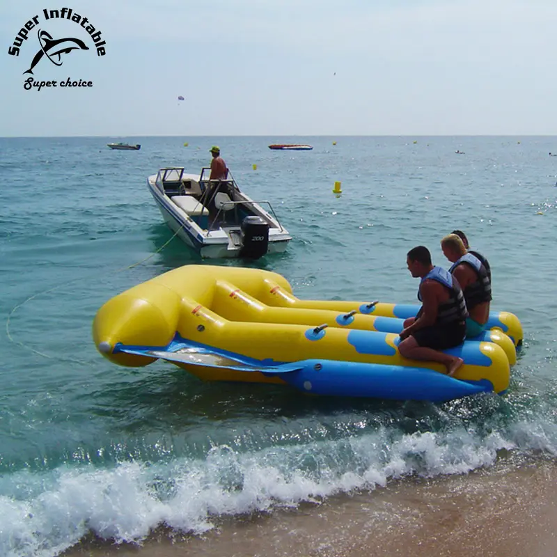 Tubos voadores infláveis, tubos rebocáveis de água para peixe/banana, esporte aquático