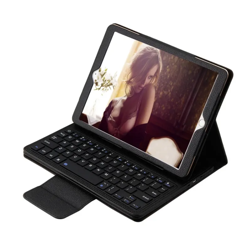 C533 New Fashion Personalized Back Stand Flip PU Leather Smartphone Keyboard Case For Ipad Pro 12.9