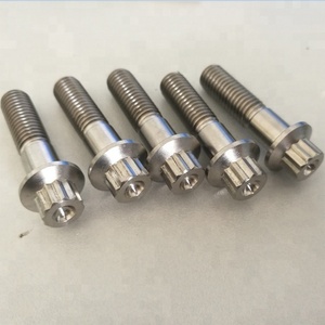 M8 * 32ボルトM8ナット1.25ピッチフランジチタン<span class=keywords><strong>12</strong></span>ポイント6AL4Vグレード