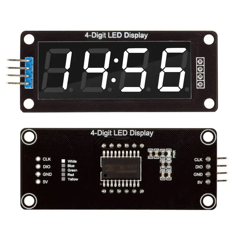 0.36 zoll 7 Segments 4 Digit LED Display Tube Decimal TM1637 Clock Double Dots Module 0.36 "White Display