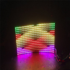 Panel de píxeles led de matriz RGB 5050, DC5V, WS2812B, 8x8, 64, direccionable individualmente, tira de luz