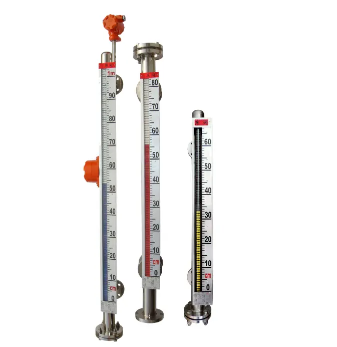 Industrial Side-Mounted Magnetic Float Level Gauge for Water Oil Chemical Tank Tower Vessel Boiler