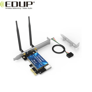 EDUP EP-9619 600Mbps Dual Band PCI-E WiFi adaptörü 802.11ac WLAN ağ kartı ile bluetooth 4.0 - Product Image 1