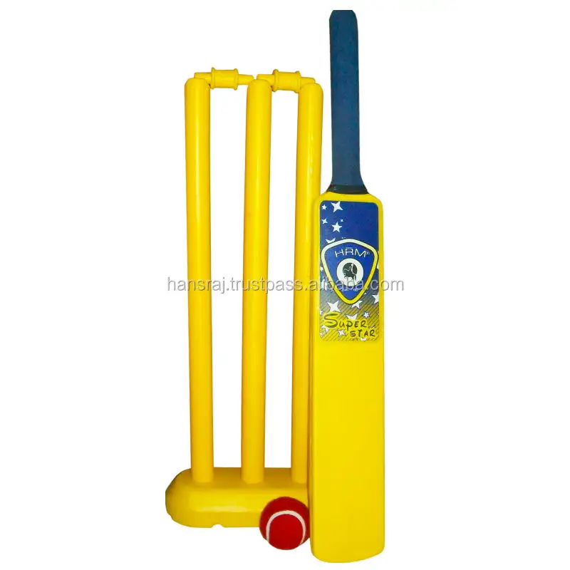 Kids Plastic Cricket Bat Set Branded