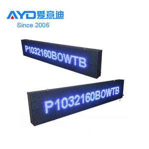 Outdoor Singolo Colore Testo Bordo di Pubblicità/Ticker LED Segno/LED Scrolling Message Board 32*224 centimetri - Product Image 6