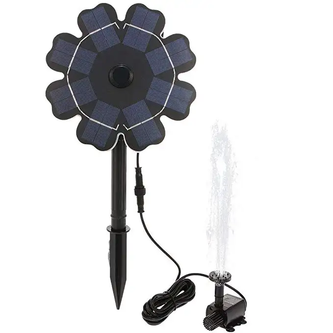 Panneau solaire flottante 1.8W pour bain d'oiseaux, pompe à eau pour petit étang