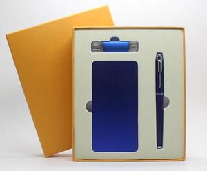 豪华 3 合 1 商务礼品套装为男性女性家庭老师与笔, 5000 mAh 移动电源，<span class=keywords><strong>USB</strong></span> (4 GB)