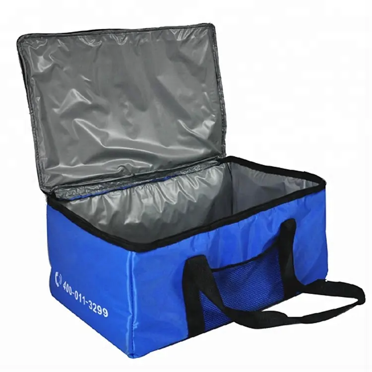 PEVA lining thermal motorcycle food delivery box bag to keep food hot