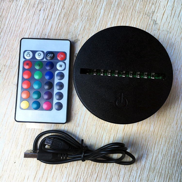 Base nera con telecomando 24 tasti