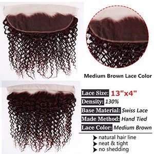 100% 12A 99J Burgundy Deep Wave Raw Brazilian Virgin Human Cuticle Aligned Hair Deep Wave <strong>Bundles</strong> with HD Lace Frontal Deals - Product Image 3