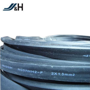 VDE批准2x1.5平方毫米H05RNH2-F扁平电缆双平行CPE橡胶电缆 - Product Image 4