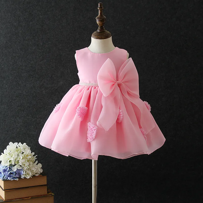 2024 nuovo arrivo morbido 1 anno baby angel neonate party dress design