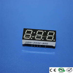 Red 0.39&quot; 3 Digit 10mm <strong>7</strong> <strong>Segment</strong> Led <strong>Display</strong> <strong>7</strong>-<strong>segment</strong> <strong>Display</strong> - Product Image 2