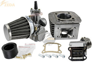Motor de gasolina para ciclomotor, con válvula DIO de caña y carburador OKO de 80cc, de 2 tiempos, motorizado, para bicicleta
