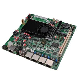 Cortafuegos de seguridad de red Mini-ITX D2550MF con Intel 4 puertos LAN y 12V DC en Atom D2550 cpu firewall - Product Image 1