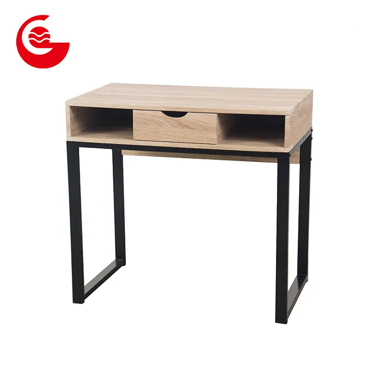 Fábrica de muebles para el hogar rectangular de madera escritorio mesa de ordenador con cajón