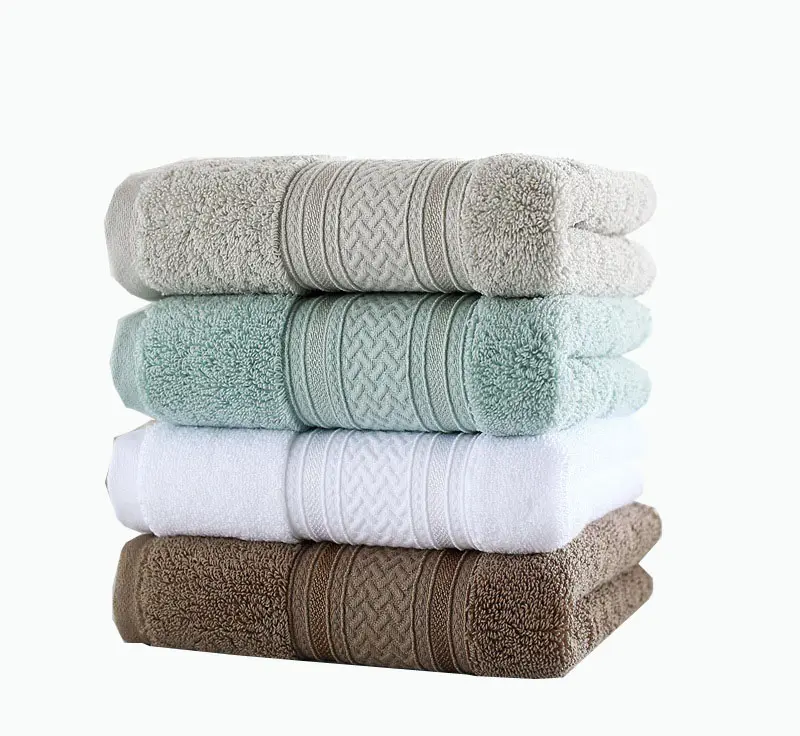 Toallas de mano de algodón egipcio decorativas para invitados, toallas pequeñas de secado rápido en blanco, verde, gris y marrón de la mejor calidad, 7025
