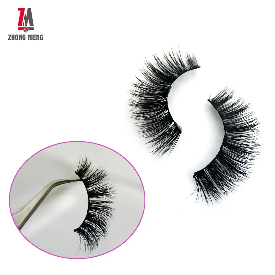 ZM Lash Beauty 100% Real Mink Soft Long Natural Thick Makeup Fake Eye Lashes False Eyelashes U.S. Office