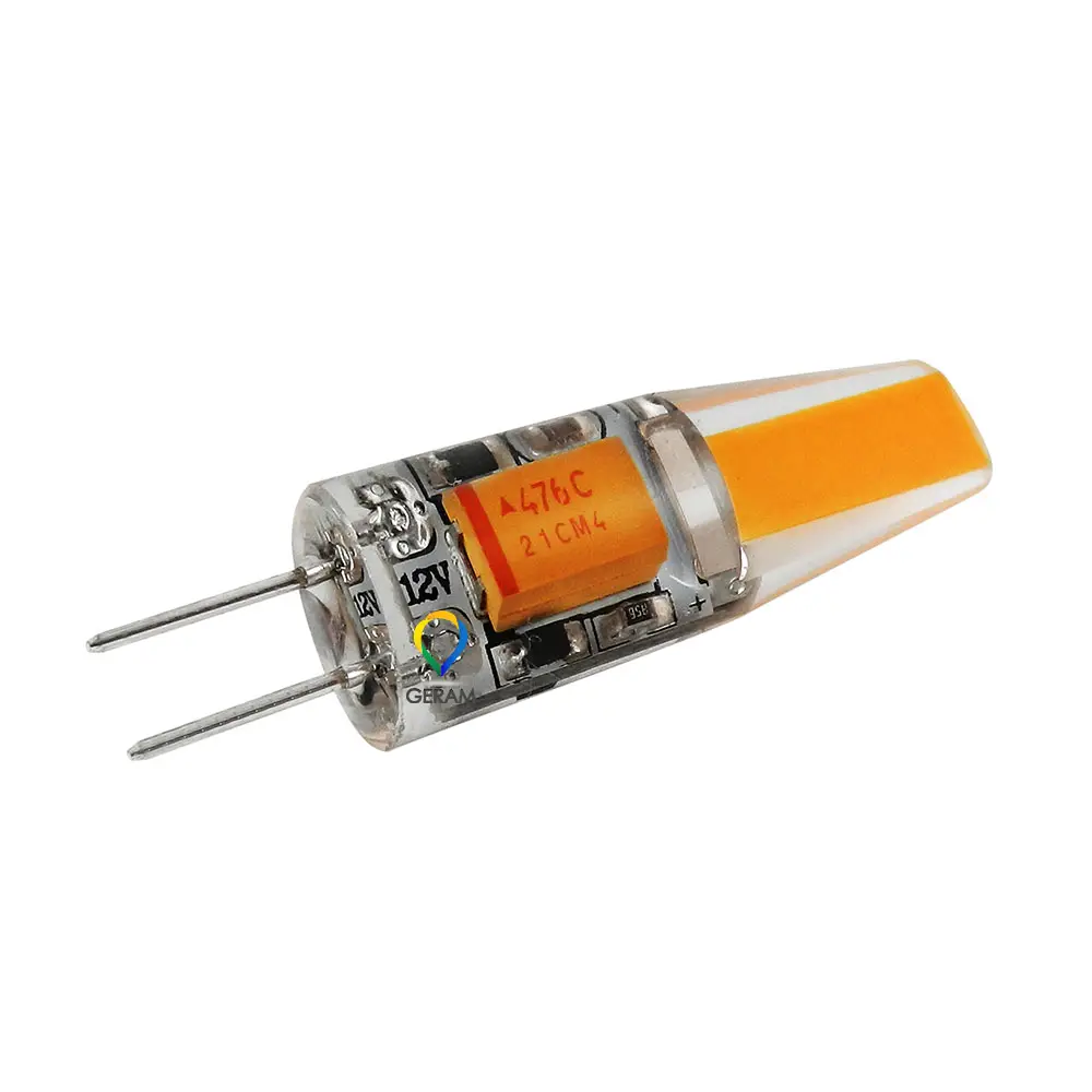 Cob 1505 12v ac dc g4 led 220v lampada ha condotto la lampada g4