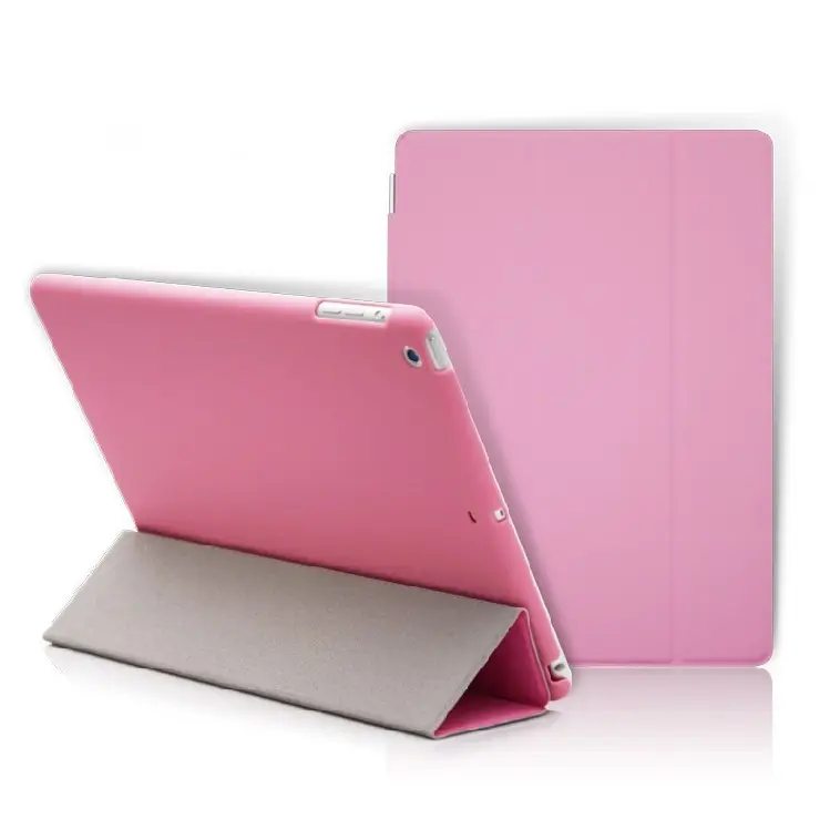 Beschermen Shell Voor Apple Ipad Air 2 Smart Cover Case Originele Imiteren Lederen Front Cover Matte Case Voor Ipad 6