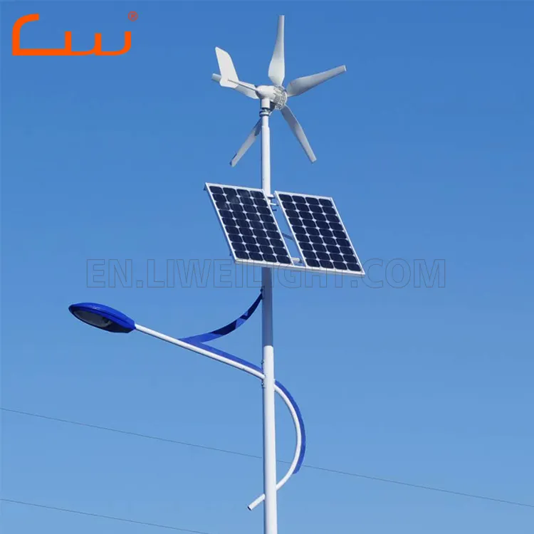 Gel Batterie 30W Solar LED Straßen leuchten Wind generator Energie