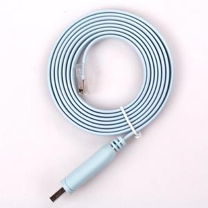 Blue <strong>USB</strong> <strong>to</strong> RS232 RJ45 Serial Cable Flat Network Cable - Product Image 6