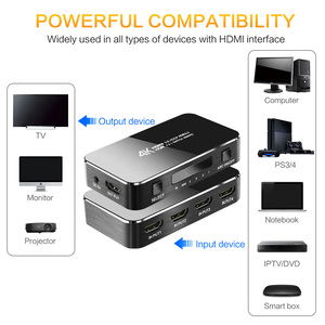 4K 60Hz HDMIスイッチ4x1リモコンHDMI 4インチ1アウトビデオスイッチャーラップトップ用 - Product Image 6