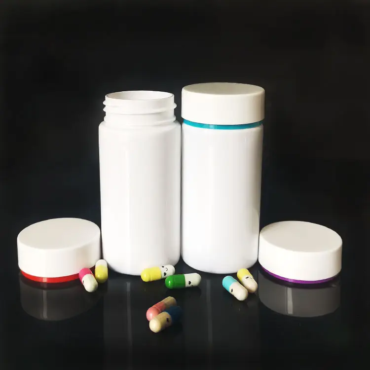 Groothandel Farmaceutische Pil Tablet Verpakking Jar Container 100Ml 150Ml Clear Pet Plastic Vitamine Capsule Fles