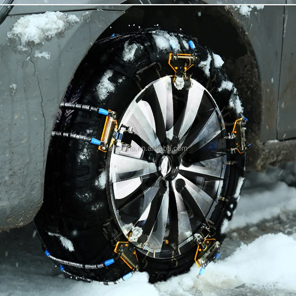 ATLI 케이블 타이어 체인 비상용 유니버설 크기 145-265mm 타이어, 스노우 도로 스노우 체인 타이어 체인
