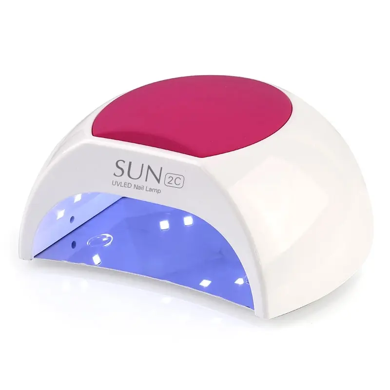 Sun2c 48w máquina de unhas de gel uv, profissional, secador de unhas com lâmpada uv para gel led, máquina com sensor