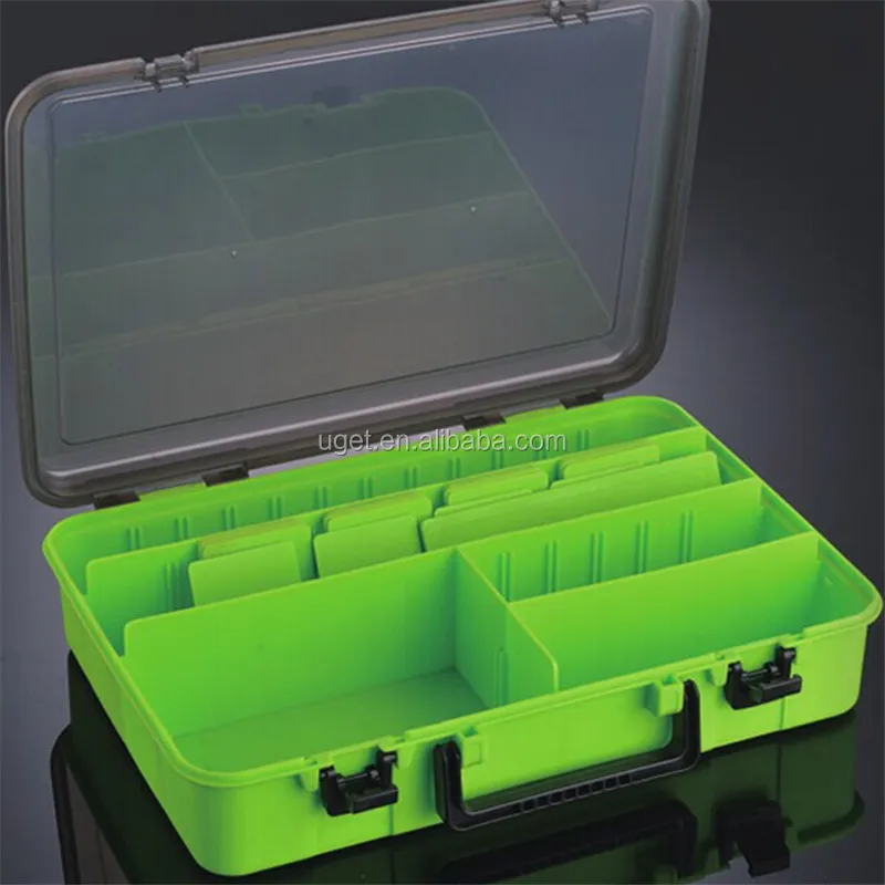 Plastica eco-friendly in plastica dura fishing tackle boxes per lure