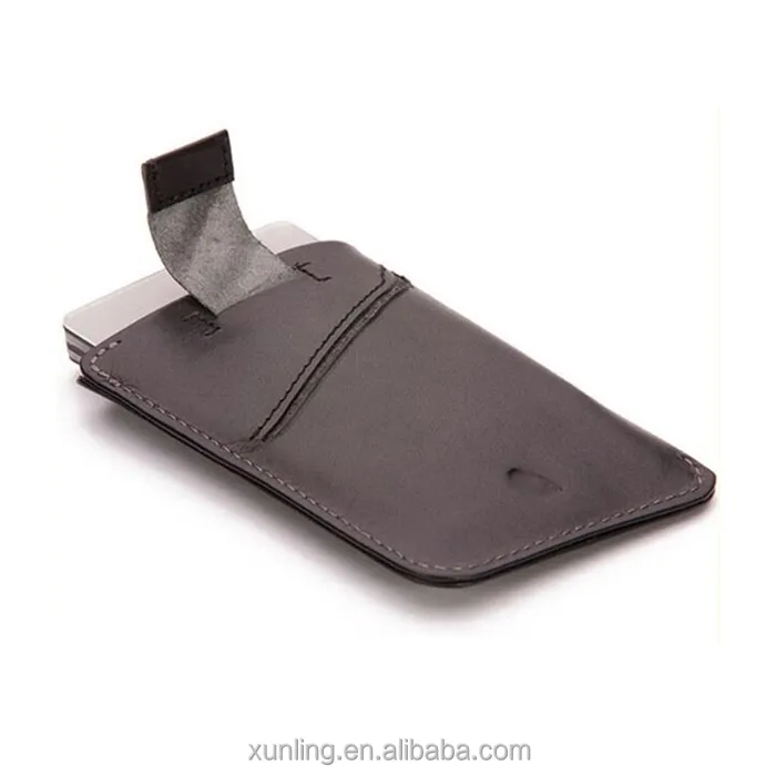 Personalizzato Mini minimalista piccolo portafoglio in pelle sottile Pull Tab RFID Blocking leather ID ATM porta carte di credito