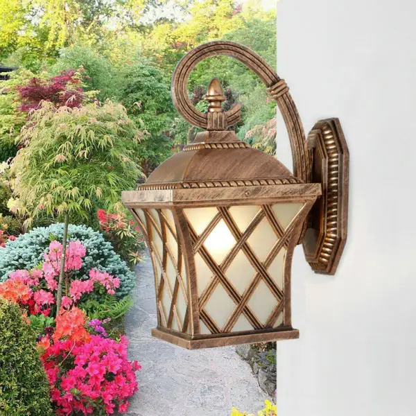 Lanterne de jardin LED au Design classique, lanterne Vintage, Style japonais, luminaire décoratif d'extérieur, idéal pour une clôture, une cour ou un jardin