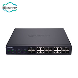 Qnap QSW-1208-8C 12-<span class=keywords><strong>Port</strong></span> Yönetilmeyen 10GbE Anahtarı Oniki SFP + ile Paylaşılan Sekiz 10GBASE-<span class=keywords><strong>T</strong></span> Limanlar