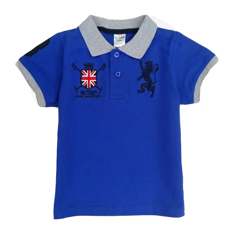 Baby mode Polo T shirt kinder tops kind tragen machen up großhandel kleidung jungen polo shirts