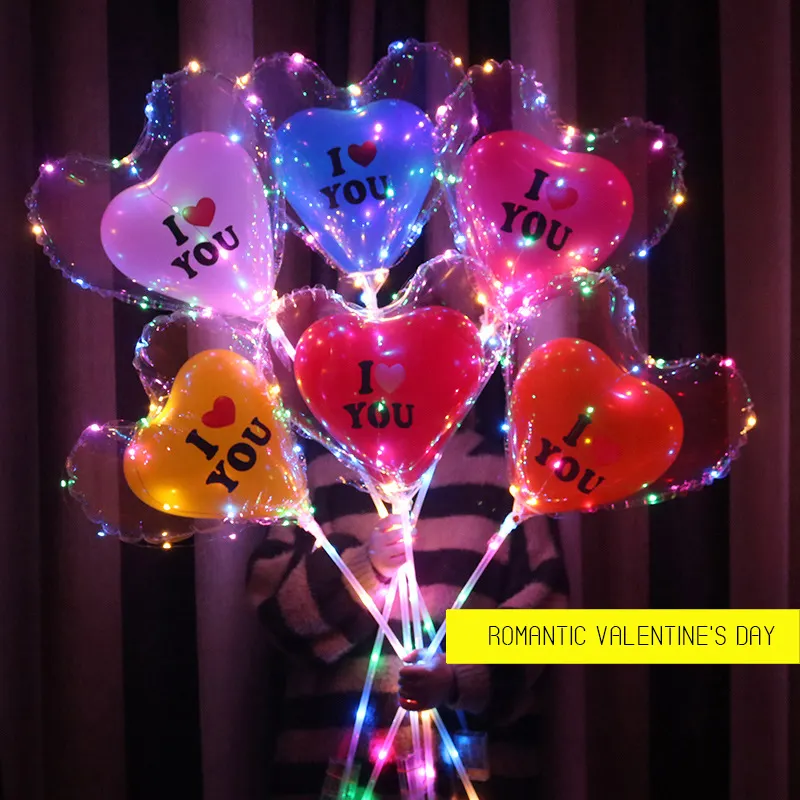 Globos de globo de helio para fiesta, globo de luz LED, Mini cadena Led luminosa, para el día de Navidad, 2019