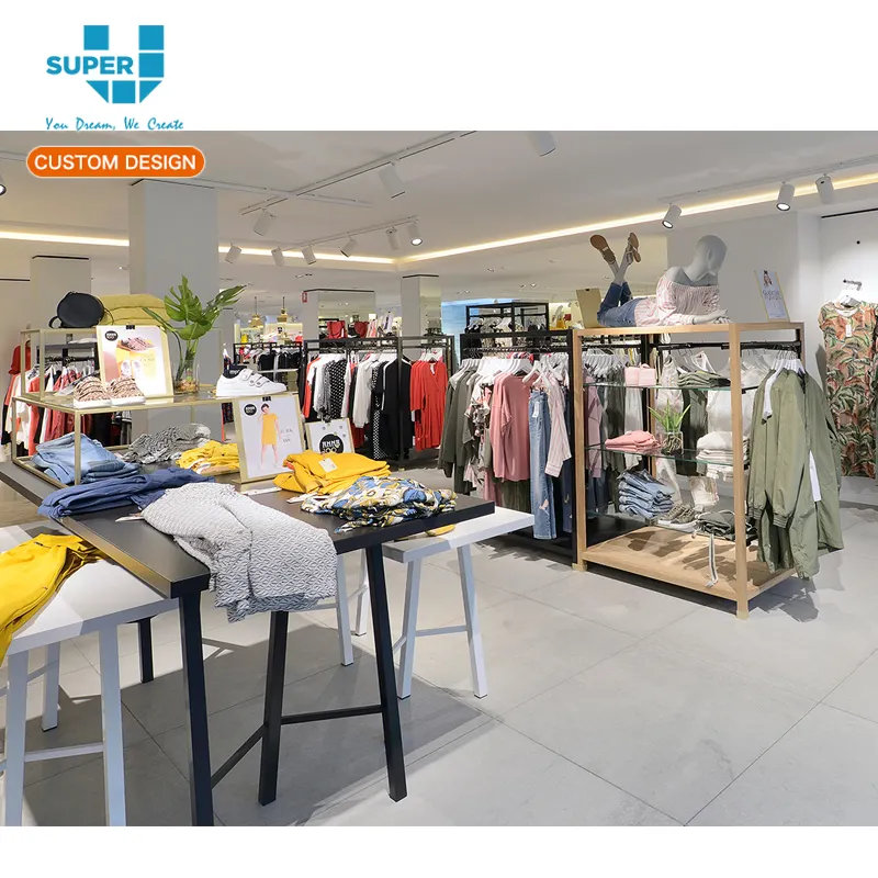 Fashion Boutique Store Layout Doek Winkel Meubels Interieur Ideeën Decorating