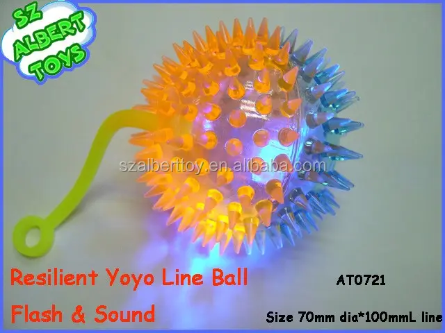 Yoyo двухцветный вспышка spiky bounce ball