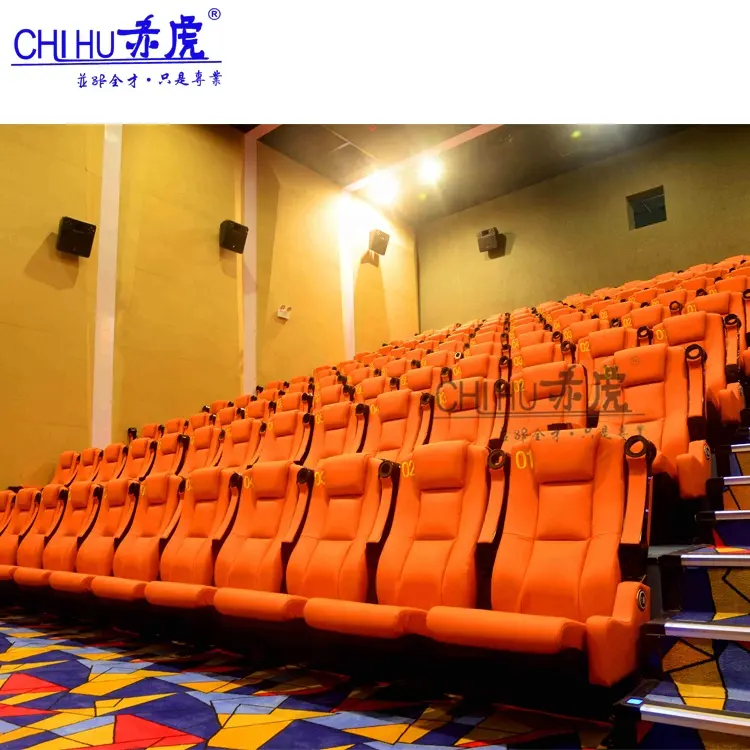Venta caliente público Cine Teatro en venta se cine sillas con sostenedor de taza